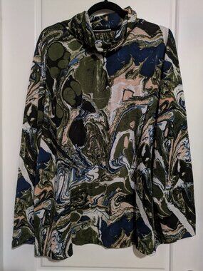 Rachel Comey x Target Oil Spill Plus Sized Turtleneck (3X) FAIR QUALITY